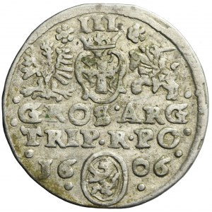 RR-, Sigismund III Vasa, Trojak 1606, Krakau, LITER C, große Seltenheit