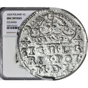 R-, Sigismund III Vasa, Grosz 1624, Bromberg (Bydgoszcz)