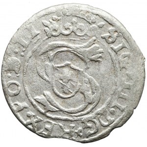 Zygmunt III Waza, Szeląg 1604, Ryga, rzadszy rocznik