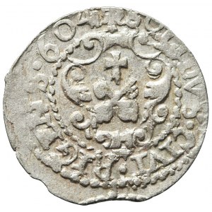 Zygmunt III Waza, Szeląg 1604, Ryga, rzadszy rocznik