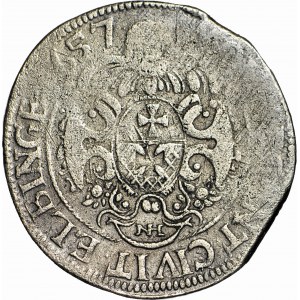 R-, Karol X Gustaw, Ort 1657, Elbląg
