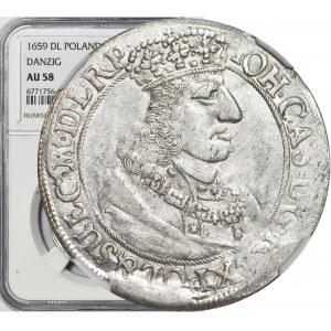 John Casimir, Ort 1659, Gdansk, beautiful, first time in NGC on Onebid