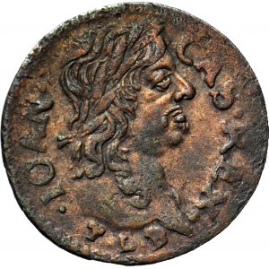 RR-, Jan Kazimierz, Szeląg 1660/I, Kraków, przebita daty, R5