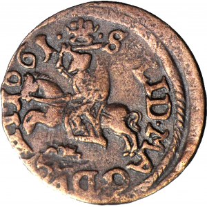 RR-, Jan Kazimierz, Szeląg litewski 1661, Ujazdów, SOLID, R4