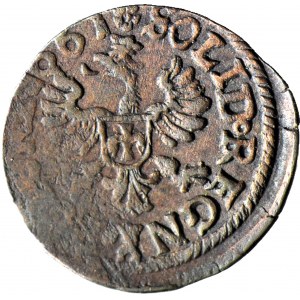R-, John Casimir, Crown jewel 1661, Ujazdów, circle in otolith legend