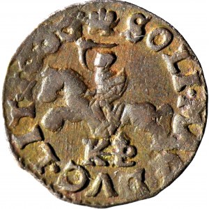 RR-, John Casimir, Lithuanian shilling 1666, Brest, CAS RE (instead of REX), NIENOTATED