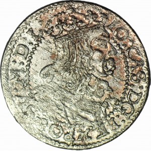 RR-, John II Casimir, Sixpence 1661 A-T, Cracow, rare and beautiful