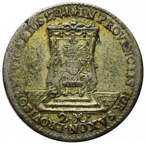 August III Sas, Dwugrosz wikariacki 1741, Drezno