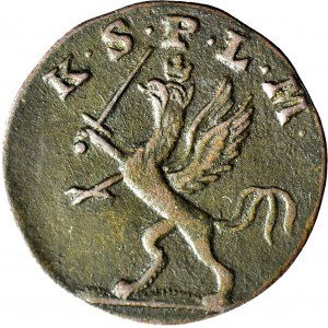 R-, Pomorze, Gustaw IV Adolf, 3 fenigi 1792, Strzałów, pierwszy rocznik