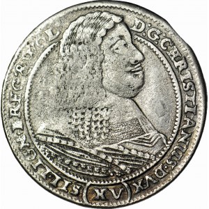 RRR-, Silesia, Chrystian Volovsky, 15 krajcars 1662, BRZEG, very rare