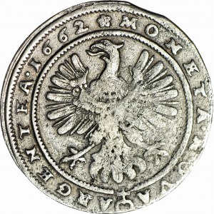 RRR-, Silesia, Chrystian Volovsky, 15 krajcars 1662, BRZEG, very rare