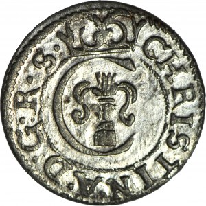 Christina Vasa, Swedish occupation, 1652 shellac, Riga, beautiful