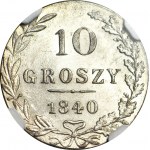 Königreich Polen, 10 Groszy 1840, geprägt