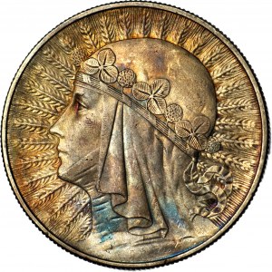 10 Zloty 1932, Kopf, Warschau, Münzstätte