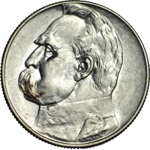 5 gold 1935, Pilsudski, minted