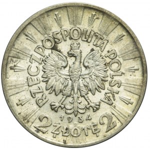2 gold 1934, Pilsudski