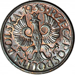 1 penny 1938, minted