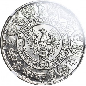 100 Gold 1966, PRÓZE NIKIEL, Mieszko und Dąbrówka, Halbfiguren