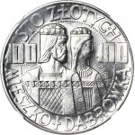 100 Gold 1966, PRÓZE NIKIEL, Mieszko und Dąbrówka, Halbfiguren