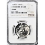 RRR-, 5 złotych 1960, Rybak DESTRUKT - DOUBLE DIE, b rzadki