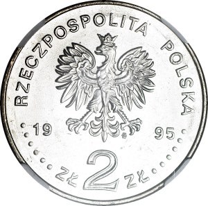 RRR-, 2 złote 1995, Katyń, PRÓBA MIEDZIONIKIEL, ekstremalnie rzadkie