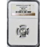 RR-, 10 pennies 2005, SAMPLE ALUMINIUM, rarity