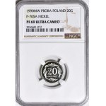 20 Pfennige 1990, PROBE, Nickel