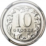 RRR-, 10 groszy 1999 MW, Warschau, MINT SIGN fast postfrisch Datum