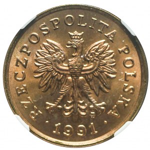 5 groszy 1991 MW, Varsovie, menthe