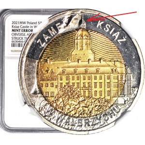 R-, 5 Gold 2021, Burg Książ, DESTRUKT, durchgestrichen
