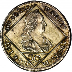 Austria, Maria Teresa, 30 krajcarów 1770 I.C. S.K., piękne i rzadkie