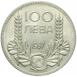 Bulharsko, Boris III, 100 Leva 1937, Kremnica