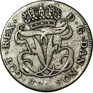 Duńskie Indie Zachodnie, Fryderyk V, 12 skillingów, 1757