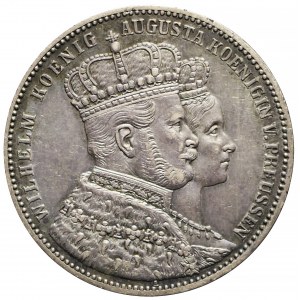 Deutschland, Preußen, Wilhelm und Augusta, Krönungstaler 1861, Berlin