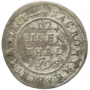 Niemcy, Saksonia, August II Mocny, 1/12 talara 1695 EPH, Lipsk