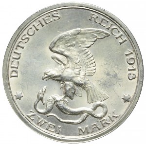 Germany, Prussia, 2 marks 1913, Battle of the Nations