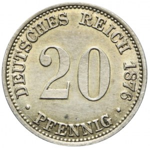 Germany, 20 pfennig 1876 A