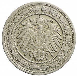 Germany, Empire, Wilhelm II, 20 fenig 1890 A, Berlin, rare