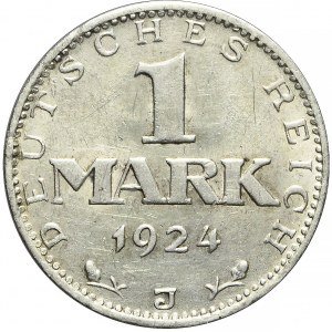 Deutschland, Weimarer Republik, 1 Mark 1924 J