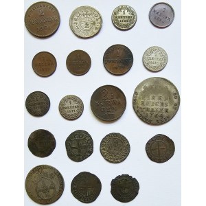 Germany, Bavaria, Bremen, Cologne, Set of 19 coins