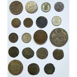 Germany, Bavaria, Bremen, Cologne, Set of 19 coins