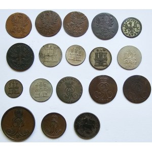 Germany, Frankfurt, Goslar, Hamburg, Hanover, Set of 19 coins