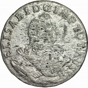 R-, Rosja - okupacja Prus, Elżbieta 1741-1761, Szóstak 1761, Królewiec