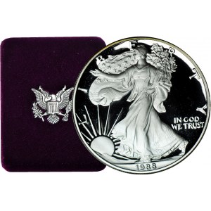 USA, $1 Eagle 1988 S, 1oz. silver PROOf