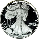 USA, $1 Eagle 1988 S, 1oz. silver PROOf