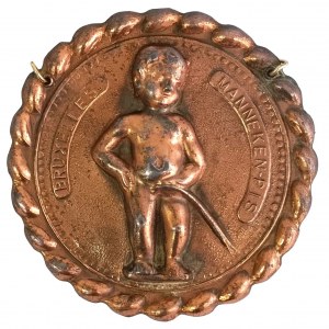 Commemorative Menneken Pis medal from Brussels