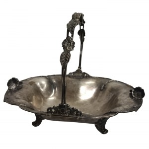 Corbeille à pain en argent plaqué, Forbes silver Co., Angleterre 19e/20e siècle.