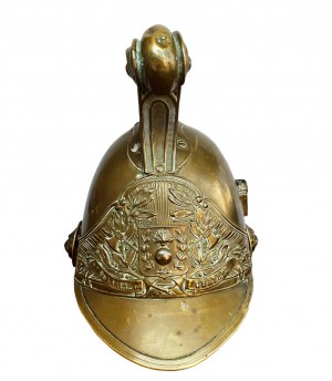 Antique fireman's helmet, France, 1855/1872