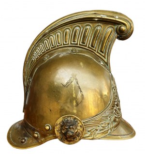Antique fireman's helmet, France, 1855/1872