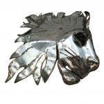 Metalowa maska i patera